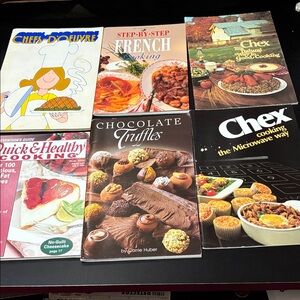 Vintage six piece assorted Cookbook magazines